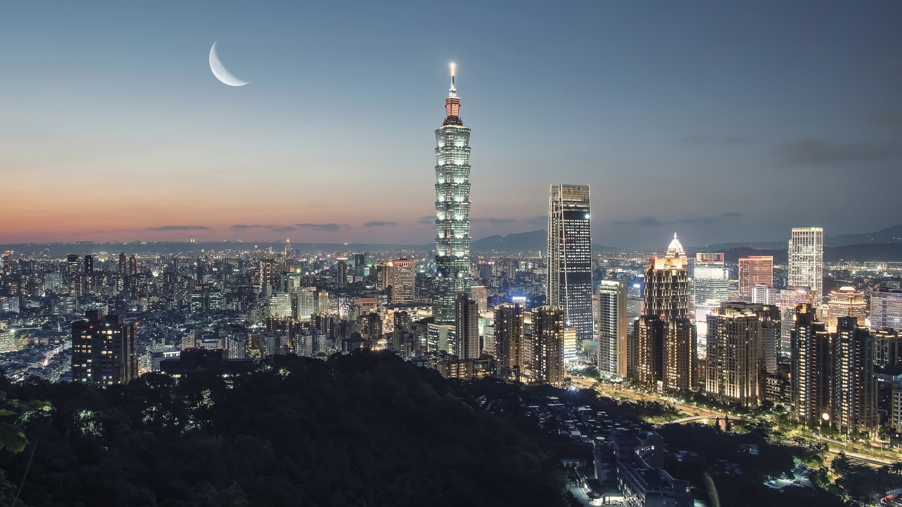 Peinture murale « Nuits de Taipei »