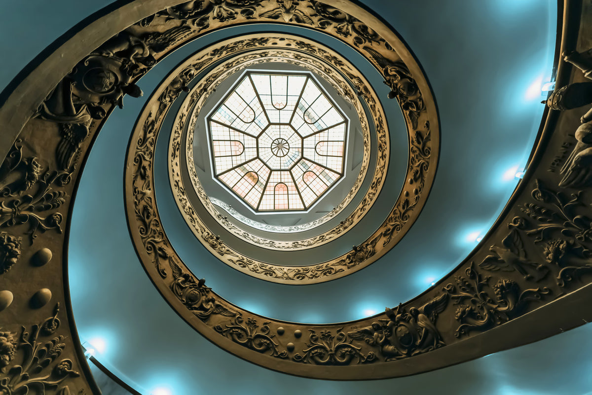 Fresque murale « Grandeur en spirale » in your room — zoomed