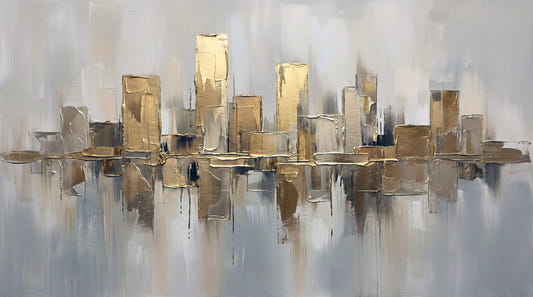 Gilded Metropolis Wall Mural