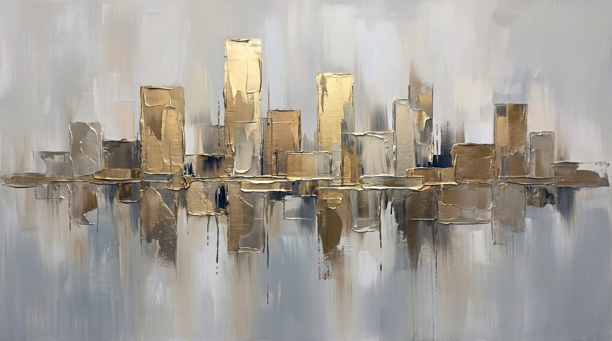 Wandbild „Vergoldete Metropole“ in your room