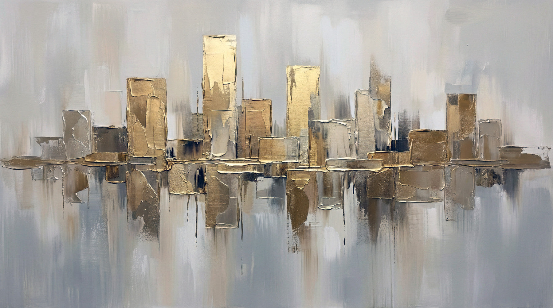 Wandbild „Vergoldete Metropole“