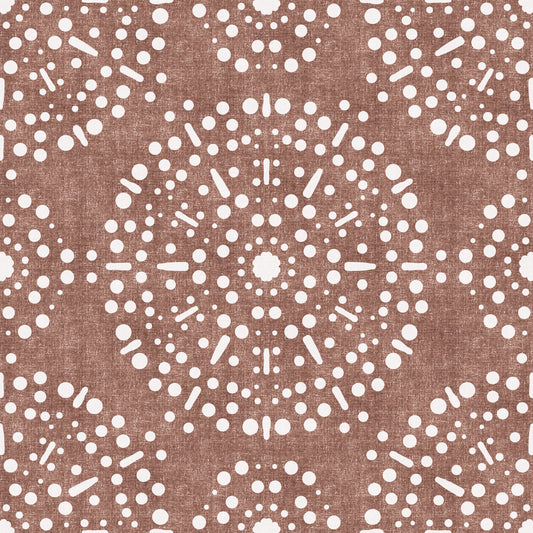 Boho Fireworks Grunge Terracotta Red Wallpaper⁠