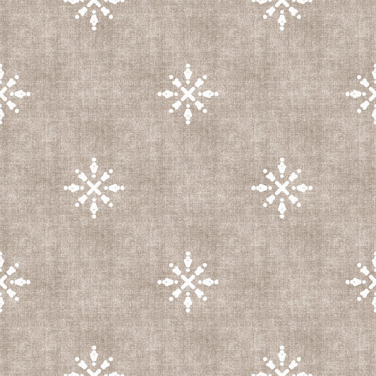 Boho Minimal Ornament Grunge Erdige Beige Tapete⁠