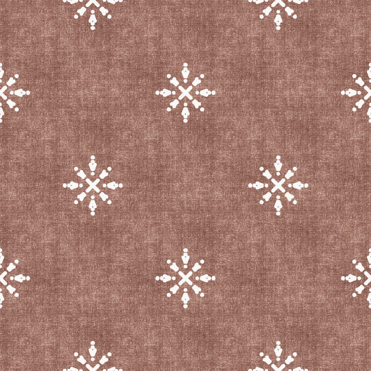 Boho Minimal Ornament Grunge Terracotta Red Wallpaper⁠