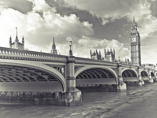 La fresque murale de l'heure de Westminster