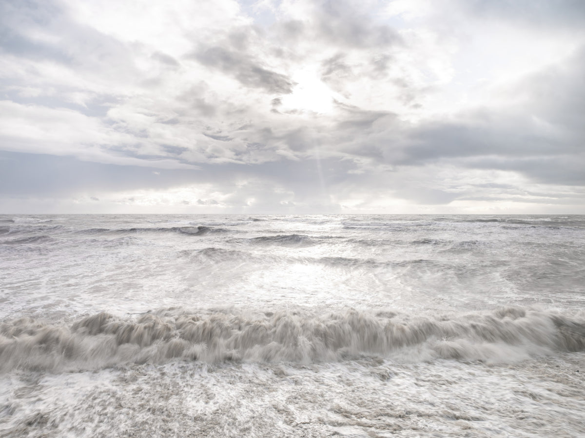 Rough Stormy Sea Wall Mural in your room — zoomed