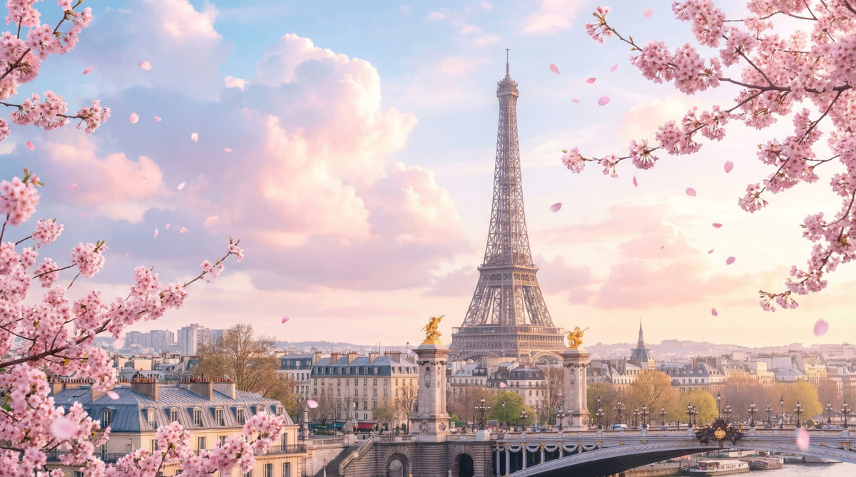 Fresque murale parisienne Sakura