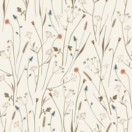 Wintertapete mit Blumenmuster aus der Heimat