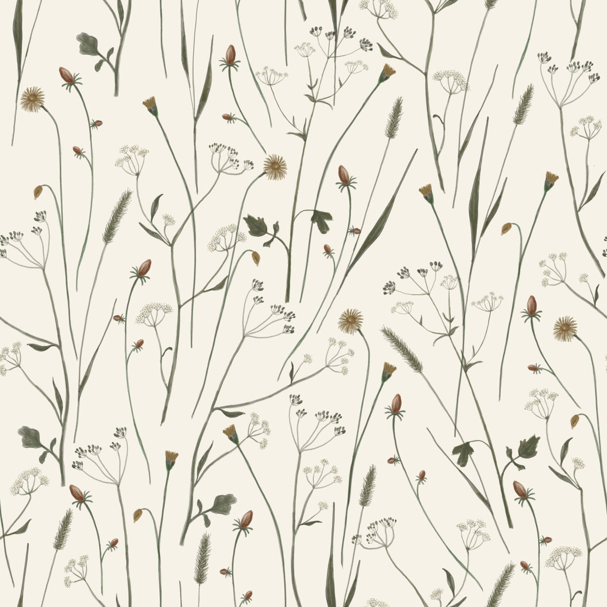 Papier peint floral discret Homeland
