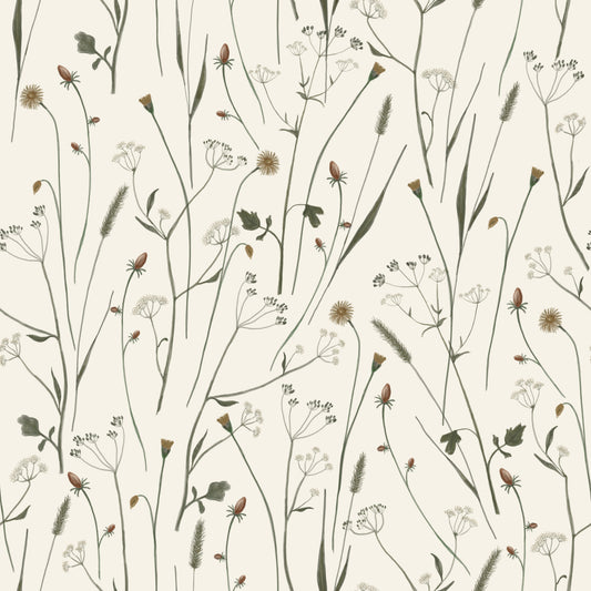 Homeland Floral Muted Wallpaper⁠