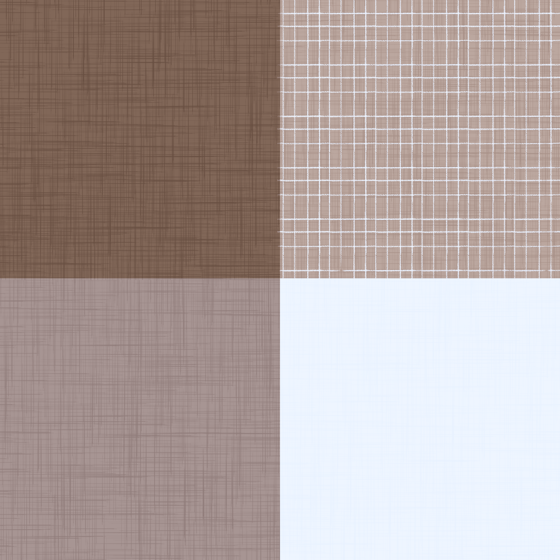 Papier peint country à texture de lin gingham moka Borwn⁠