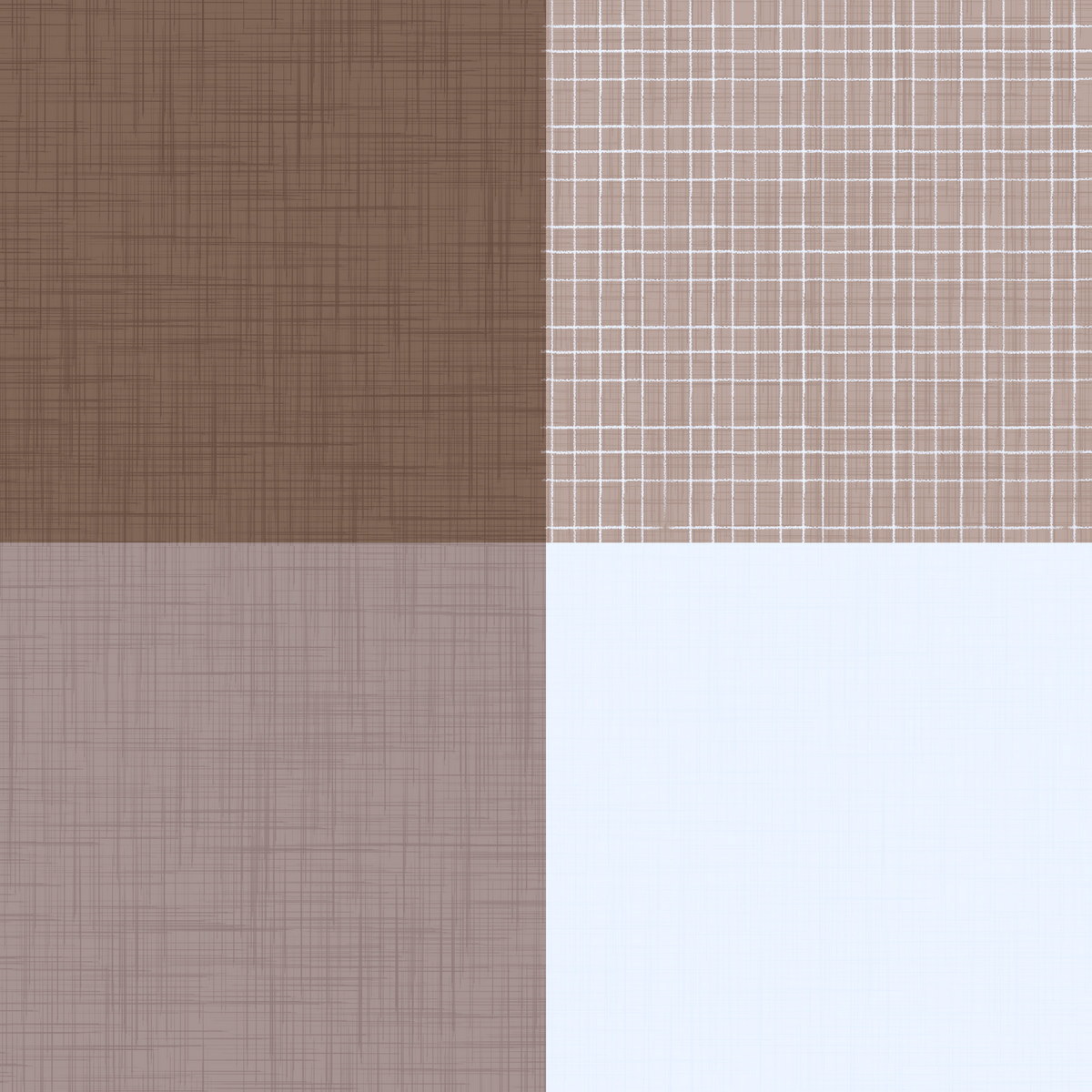 Papier peint country à texture de lin gingham moka Borwn⁠ in your room — zoomed