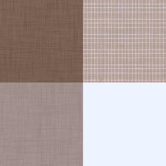 Gingham Mocha Borwn Linen Texture Country  Wallpaper⁠