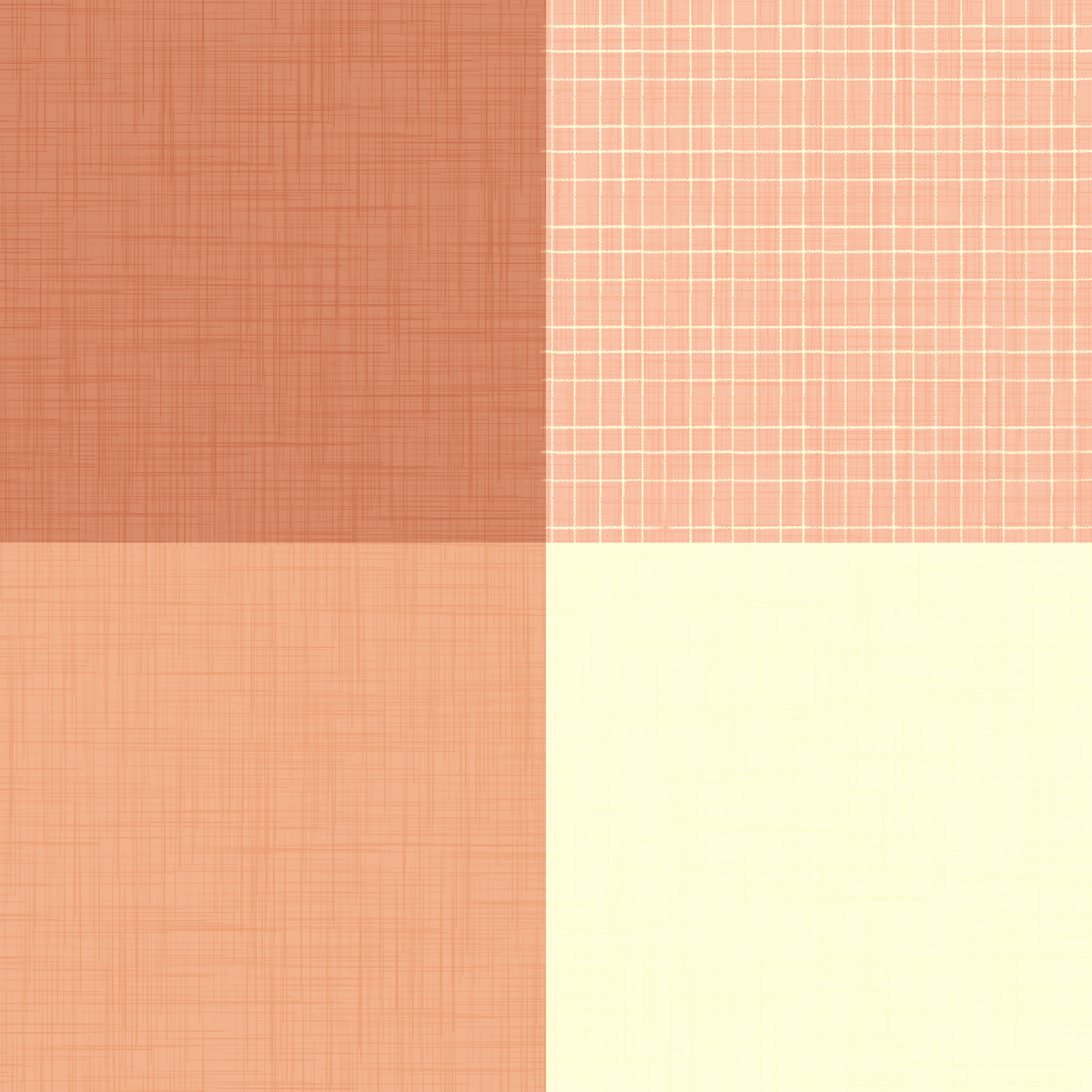 Gingham Peach Linen Texture Country  Wallpaper⁠ in your room — zoomed