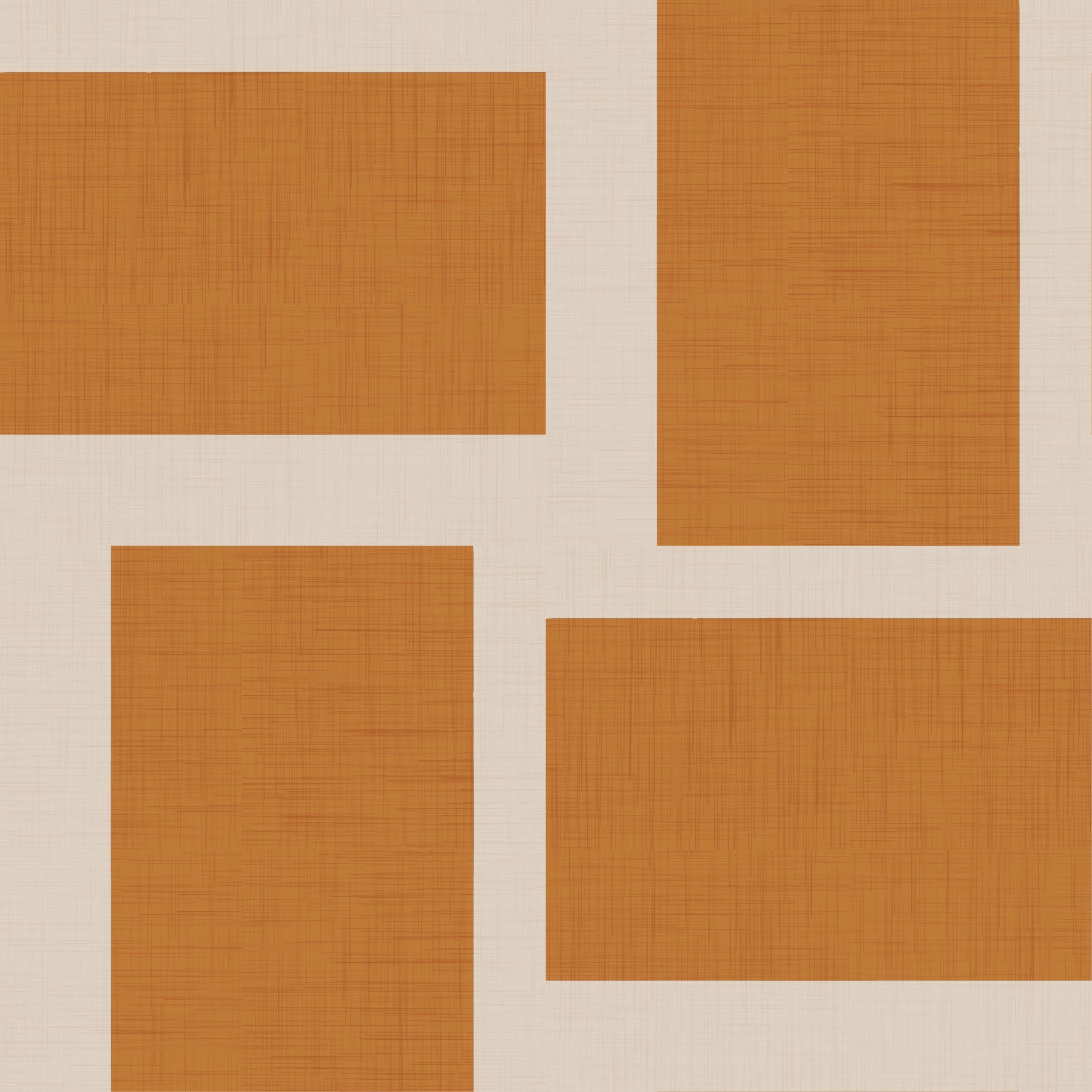 Tapet crem teracotă modern cu blocuri de culori geometrice moderne