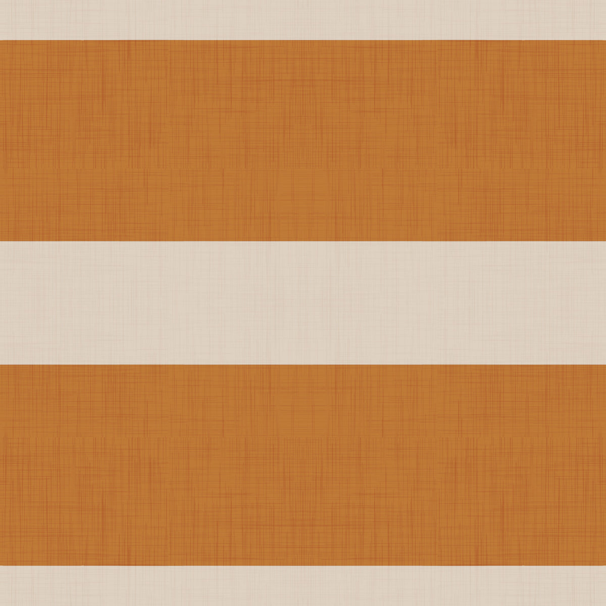 Carta da parati moderna a righe orizzontali color terracotta e crema