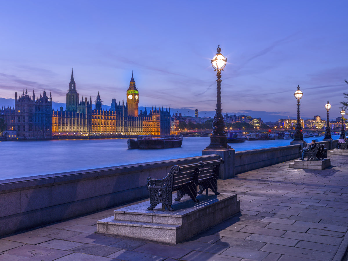 Fresque murale Londres Twilight in your room — zoomed