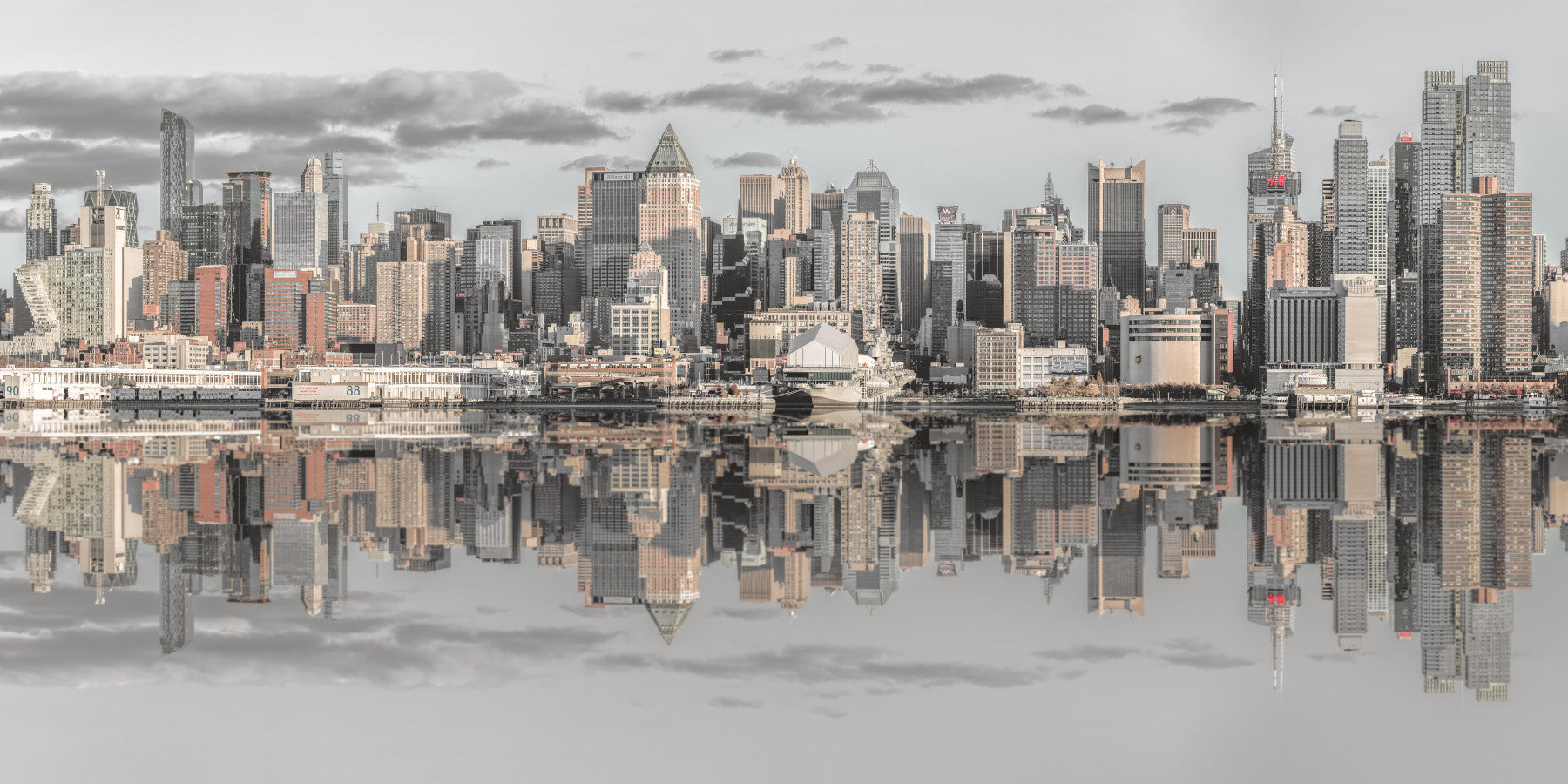 Fototapet panoramic cu orizontul Manhattanului
