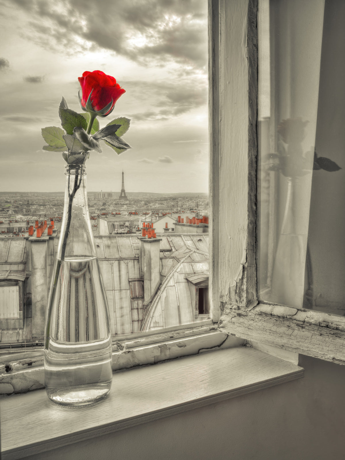 Parisisk blommmålning in your room