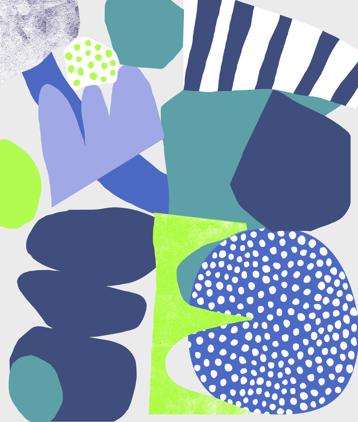 Lil Blue Wall Mural in your room