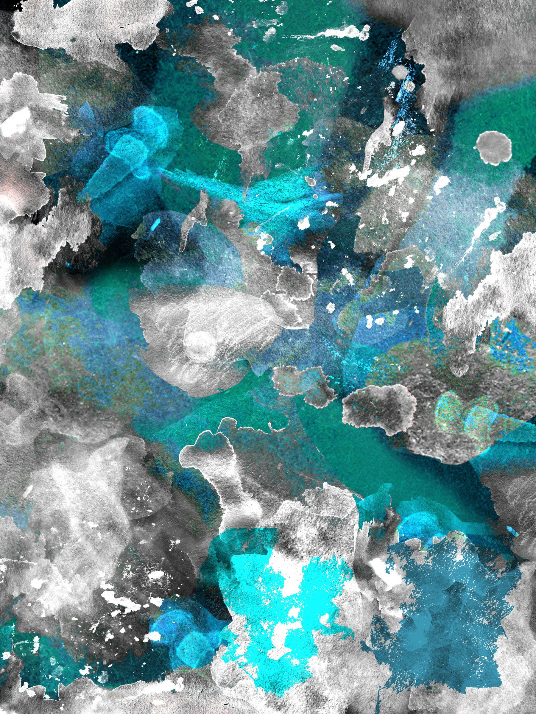 Fresque murale Aqua Mundi in your room — zoomed
