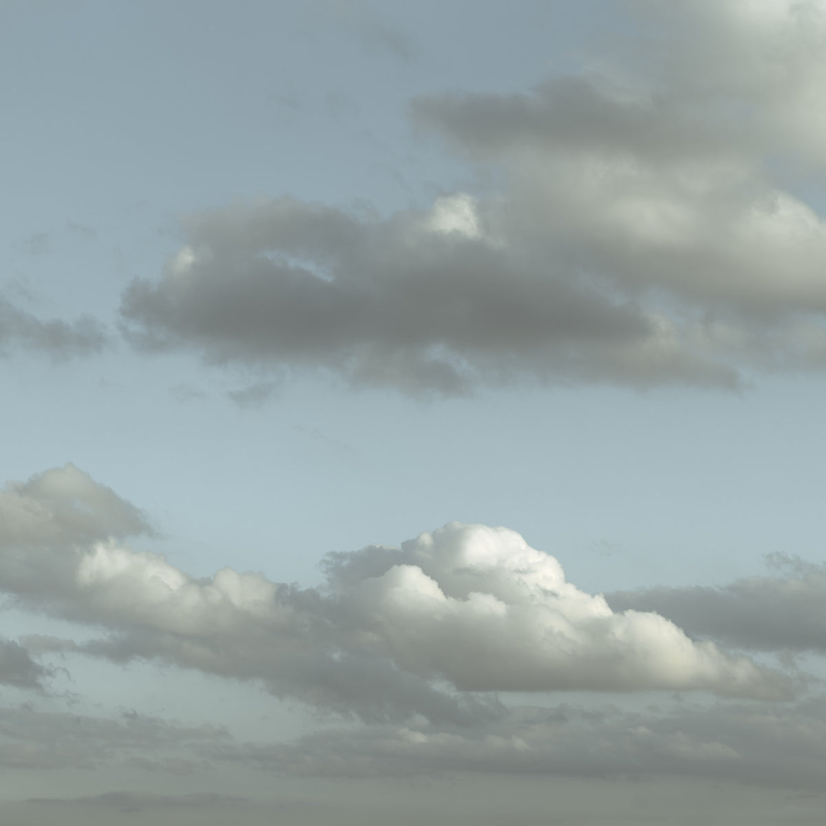 Blå himmel vægmaleri