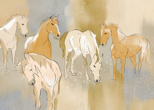 Murale Echi Equestri