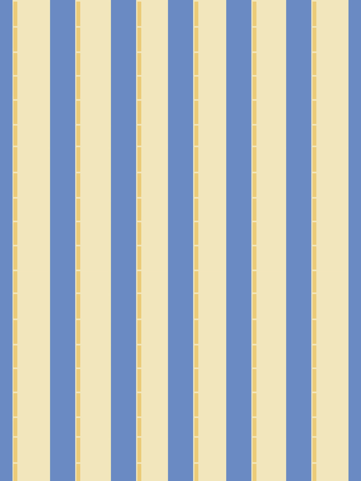 Blaue und gelbe Bonbonstreifen-Tapete in your room — zoomed