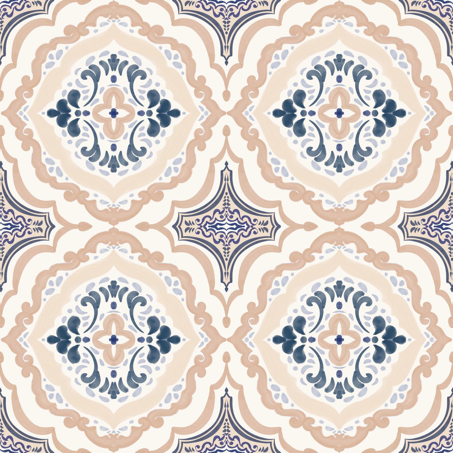 Carta da parati Floral Tile Harmony