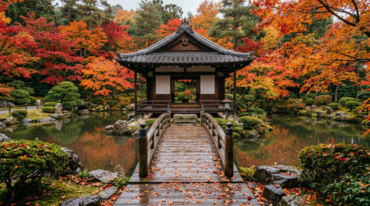 Herbsttempel – Wandbild