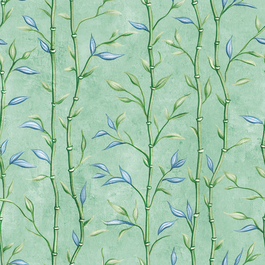 Carta da parati Bamboo Breeze Minty Teal