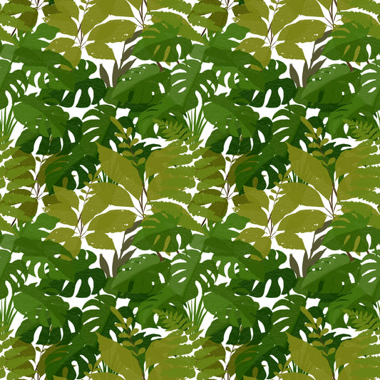 Monstera blade tapet med frodige blade