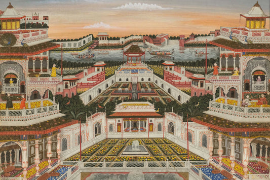 Grand Palais Indien et Jardins Royaux - Fresque murale