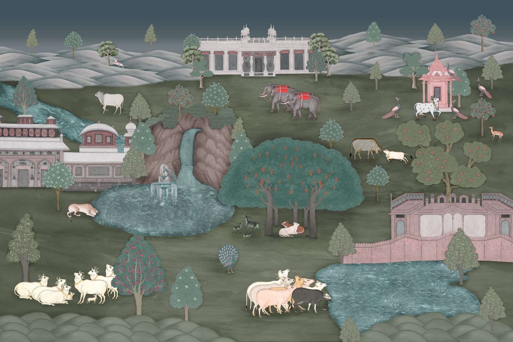 Mural cu tapiserie Royal Wilderness