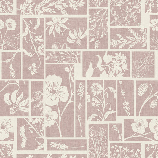 Carta da parati patchwork floreale batik di famiglia