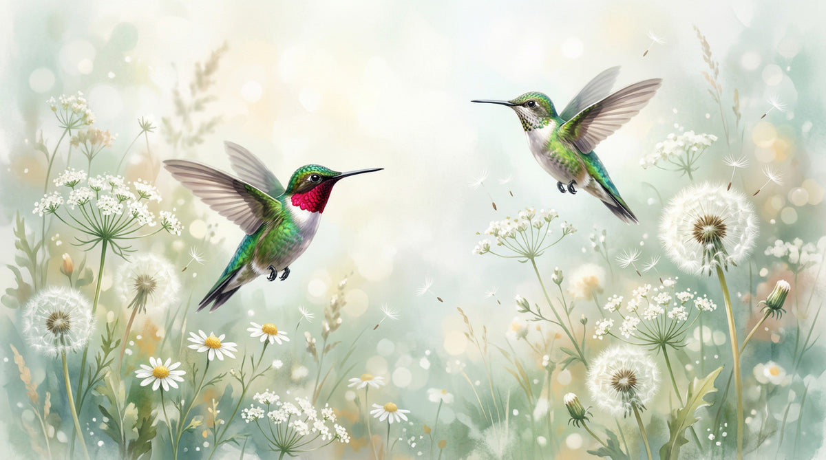 Murale da parete "Serene Meadow Hum & Bloom" in your room