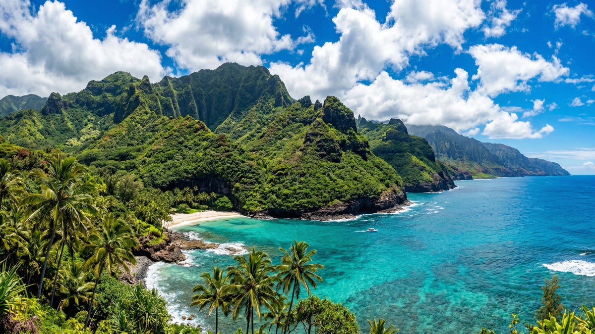 Murale Emerald Shores & Azure Waters