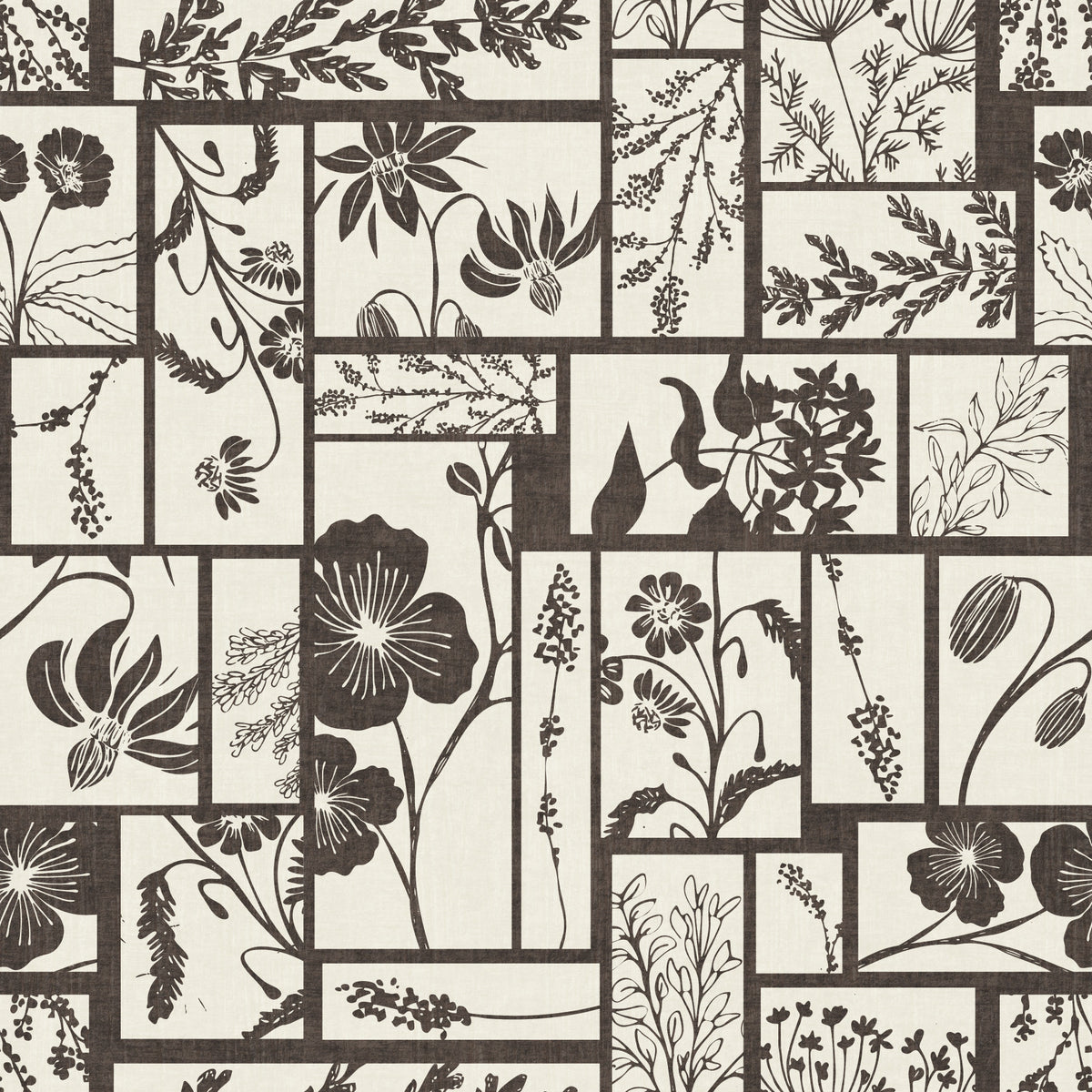 Zeitlose Flora-Fliesentapete in your room