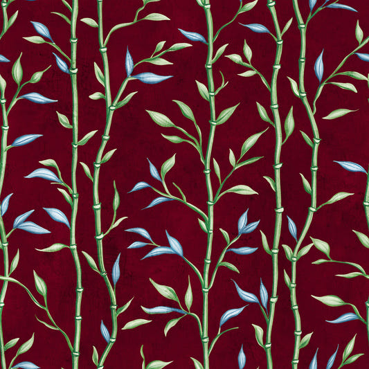 Bamboo Breeze Crimson Tapet