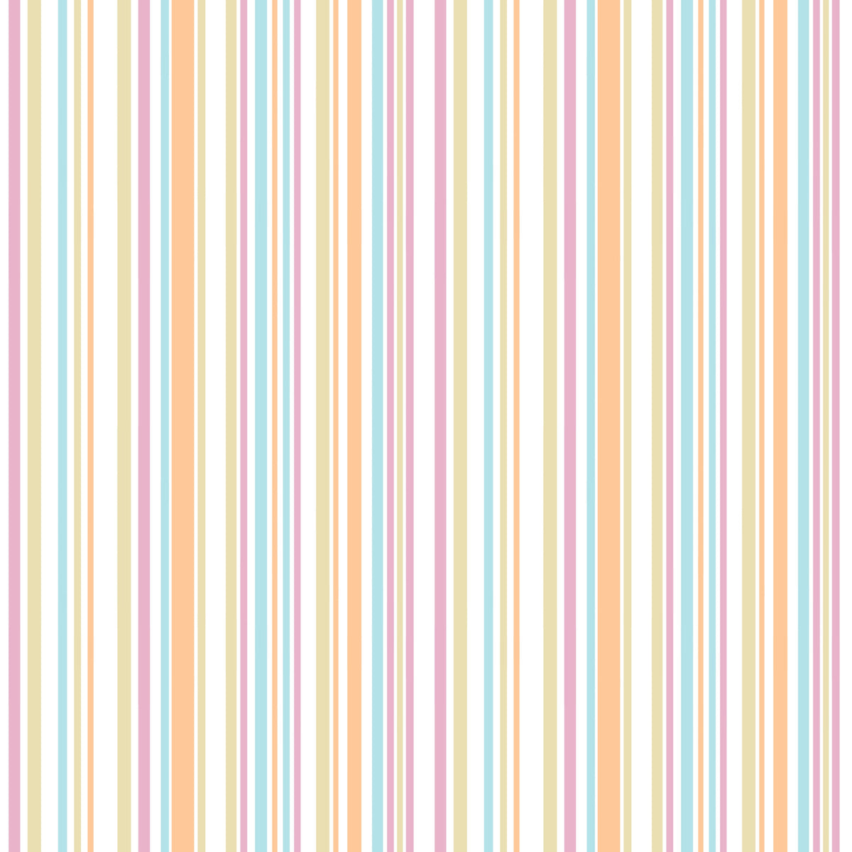 Cheerful Pastel Stripes Rainbow Wallpaper⁠ in your room — zoomed