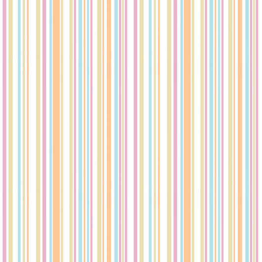 Fröhliche Pastellstreifen-Regenbogentapete