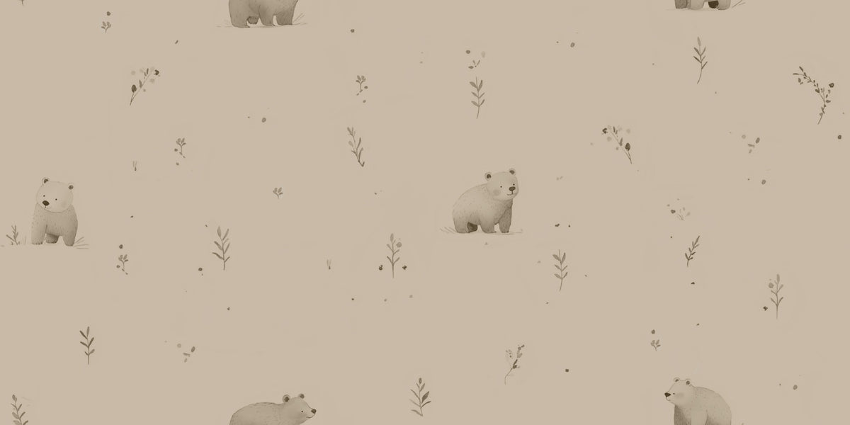 Papier peint Whispering Bear Meadow in your room
