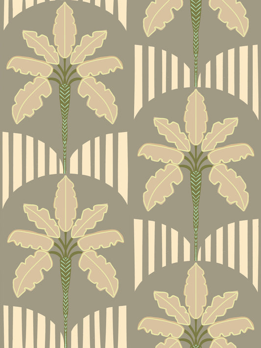 Retro Palm Oasis Wallpaper⁠