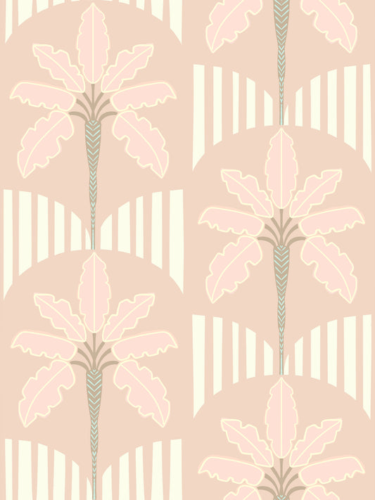 Pastel Palm Haven Wallpaper⁠