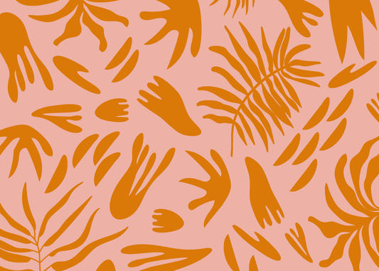 Terra & Blush Flora Wandbild