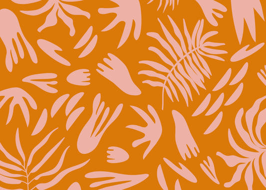 Retro-Tropic-Blüte-Wandbild