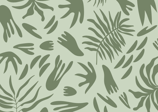 Verdant Shapes Harmony Wall Mural