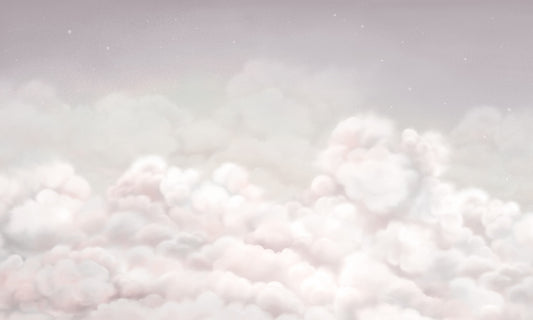 Beruhigende Wolken Rosa Wandbild