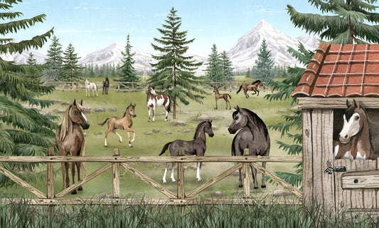 Horse Haven Wandbild