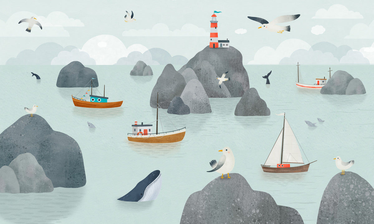 Murale da Parete Racconti del Mare in your room — zoomed